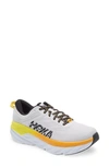 Hoka Bondi 7 Grey And Yellow Mens Sneaker