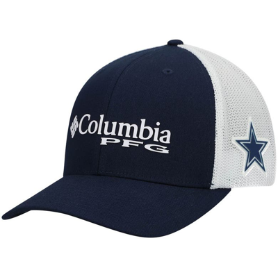 Columbia Dallas Cowboys Pfg Flex Cap In Navy
