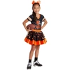 JERRY LEIGH GIRLS YOUTH BROWN CLEVELAND BROWNS TUTU TAILGATE GAME DAY V-NECK COSTUME
