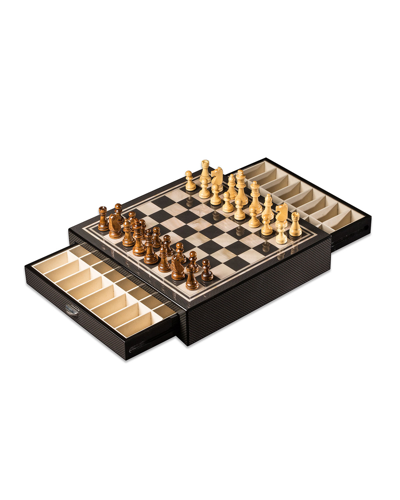 Bey-berk Carbon Fiber-design Chess Set