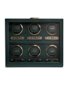 Wolf British Racing Green 6-piece Watch Winder