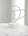 John-richard Collection Silver Ribbon Dance I 12" Sculpture