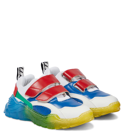 Stella Mccartney Multicolor Sneakers For Kids With Logo