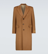 Gucci Single-breasted Camel Wool Coat In Oman Camel