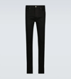 Amiri Black Denim Jeans With Tears Details In Black