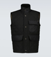 Burberry Diamond-quilted Vintage Check Lined Gilet In Black