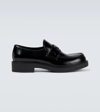 PRADA BRUSHED LEATHER LOAFERS