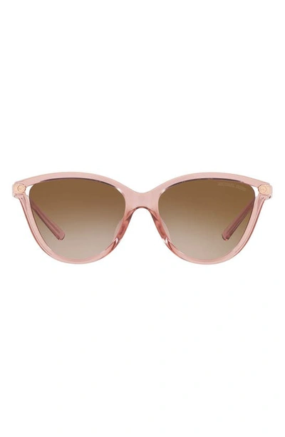 Michael Kors 54mm Gradient Cat Eye Sunglasses In Pink