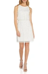 ADRIANNA PAPELL BEADED BLOUSON DRESS