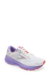 Brooks Adrenaline Gts 22 Sneaker In White/ Coral/ Purple