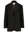 The Frankie Shop Bea Single-breasted Oversize Blazer In Black