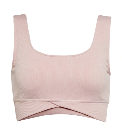 The Upside Ayama Pia Cropped Bra Top In Rose