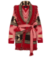 Alanui Pink Cashmere Blend Icon Jacquard Cardigan In Pinkmultic