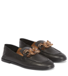 SEE BY CHLOÉ SEE BY CHLOÉ MAHE LEATHER LOAFERS