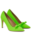 Redv Bow-embellished Pumps In Verde Fluo