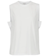 Brunello Cucinelli Cotton-blend Tank Top In Bianco