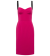 Dolce & Gabbana Bustier Midi Fuchsia Dress In Fuxia