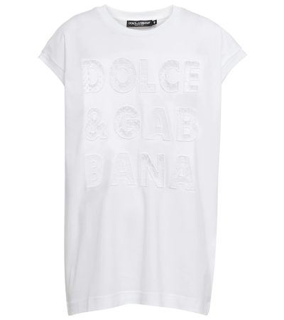 Dolce & Gabbana Logo Cotton T-shirt In White