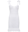 Anna Kosturova Elizabeth Cotton Crocheted Minidress In White