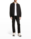 Burberry Samuel Sweatshirt With Check Hood In Black