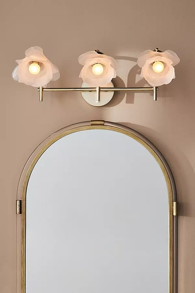 Anthropologie Blossom Vanity Sconce In Silver