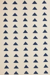 Nathan Turner Triangles Grasscloth Wallpaper In Blue