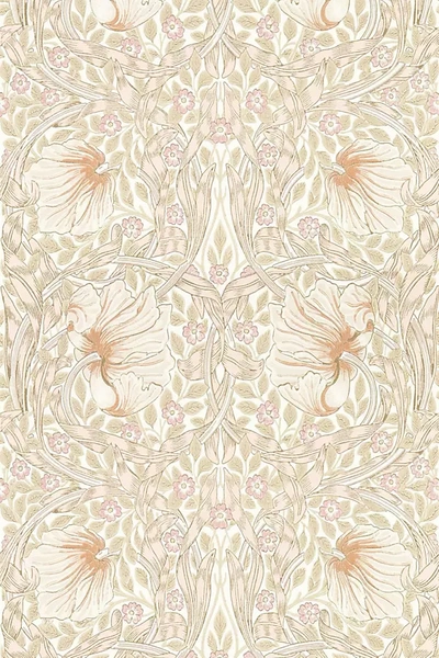 Morris & Co. Pimpernel Wallpaper In White