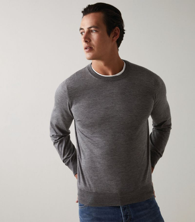 Brunello Cucinelli Cashmere-silk Sweater In Grey