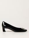 Roger Vivier Trompette Patent Leather Pumps In Black