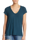 James Perse Women's V-neck Cotton & Modal Tee In Laurel