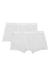Dolce & Gabbana 2-pack Logo Waist Boxer Briefs In Grey Melange