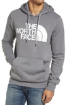 The North Face Half Dome Logo Hoodie In Gray In Medium Grey Heather