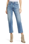 Slvrlake London Distressed High-rise Straight-leg Jeans In Better Days