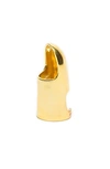 Sterling King Gold-plated Helmet Ring In Gold