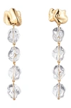 STERLING KING LUCITE® DRIP EARRINGS