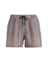 PAUL SMITH PAUL SMITH MEN SHORT MULTI MAN SWIM TRUNKS RED SIZE XL POLYESTER, RECYCLED POLYESTER