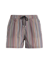 Paul Smith Signature Stripe Swim Shorts In Red