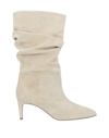 Paris Texas Knee Boots In Beige