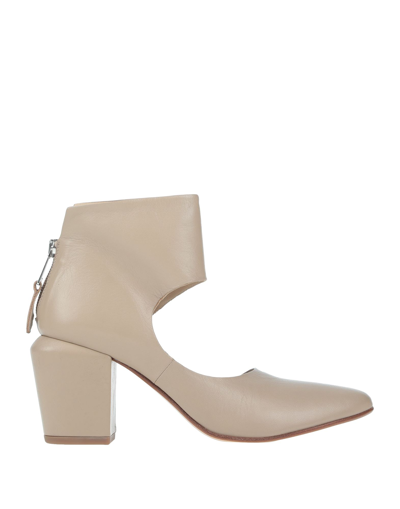 ELENA IACHI ELENA IACHI WOMAN ANKLE BOOTS BEIGE SIZE 8 SOFT LEATHER