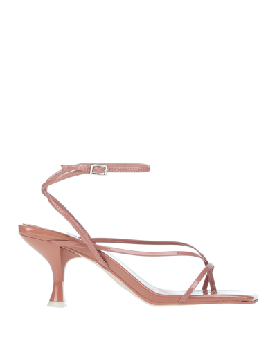 Jeffrey Campbell Toe Strap Sandals In Beige