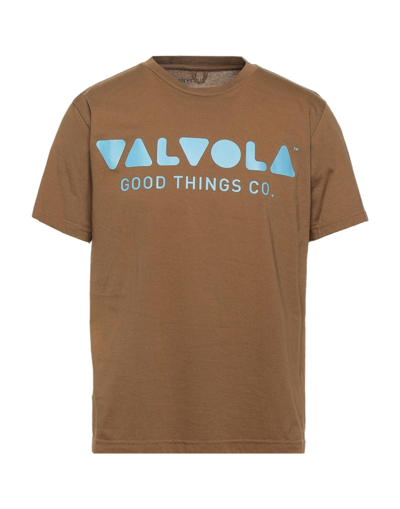 Valvola. T-shirts In Camel