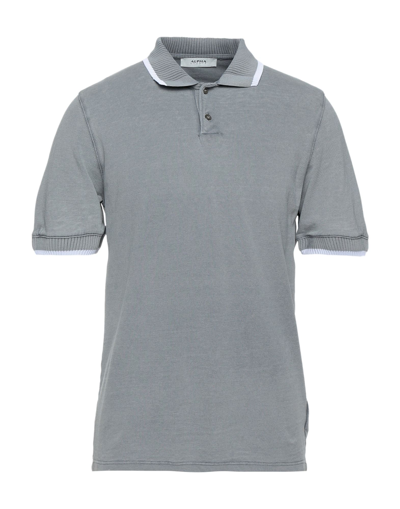 Alpha Studio Polo Shirts In Grey