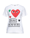 COMME DES GARÇONS PLAY COMME DES GARÇONS PLAY WOMAN T-SHIRT WHITE SIZE M COTTON