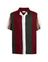 Topman Stripe Shirt In Multi In Maroon