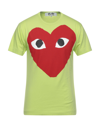 Comme Des Garçons Play T-shirts In Green