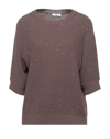 Peserico Sweaters In Dark Brown