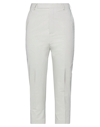 Rick Owens Cropped Pants In Light Grey
