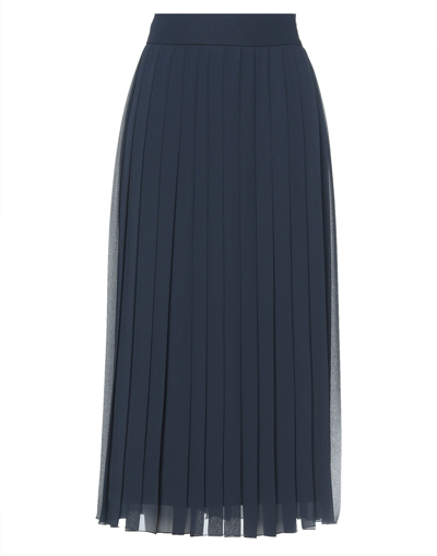Peserico Midi Skirts In Blue
