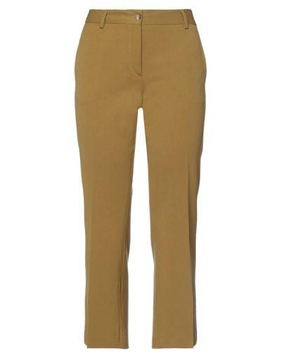 Alberto Biani Cropped Pants In Khaki