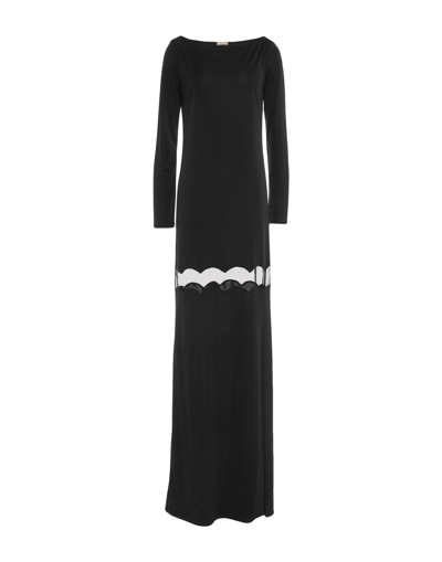 Galliano Long Dresses In Black